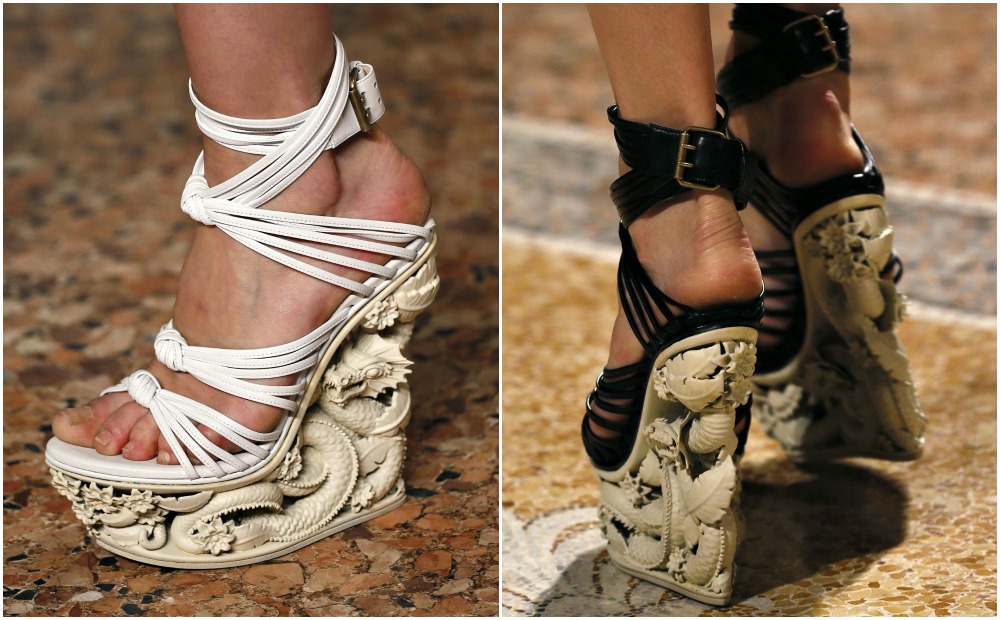 emilio pucci spring 2013 dragon wedges shoes