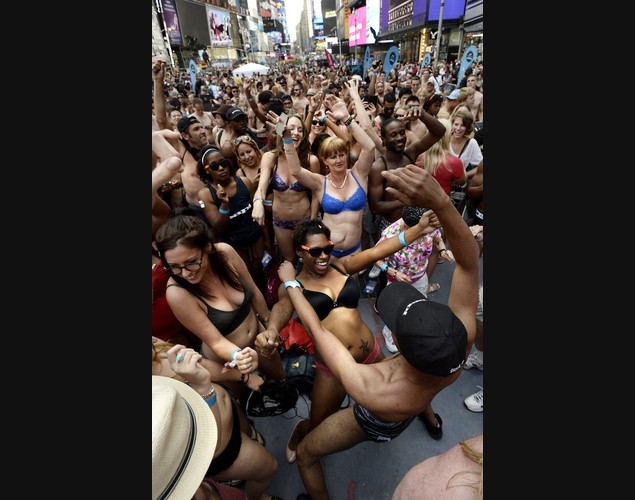 National Underwear Day in New York