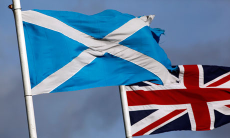 Scotland And Uk Flags