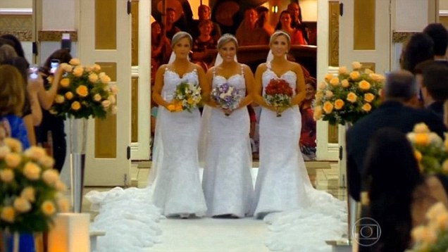 Identical Brazilian Triplets Married