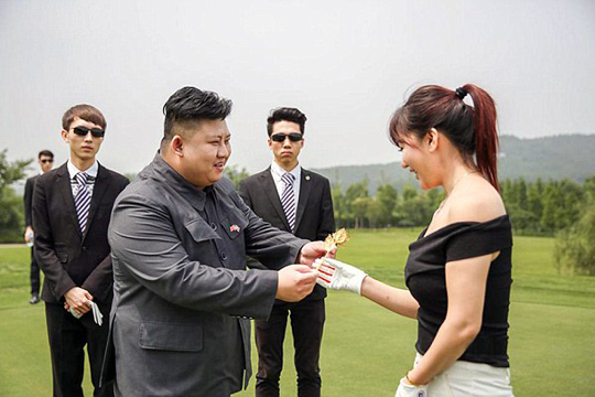 Chinese Actress Meets Kim Jong-Un Impersonator