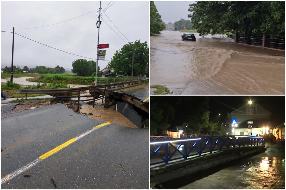 Во Србија поради поплавите прогласена е вонредна состојба во 35 градови и општини