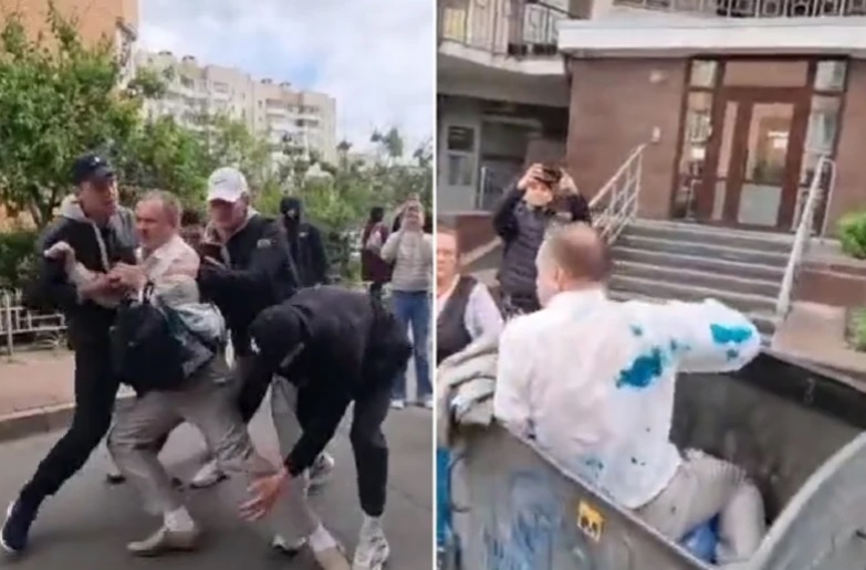 ВИДЕО: Украински политичар навредуваше девојка на загинат херој, го фрлија во ѓубре