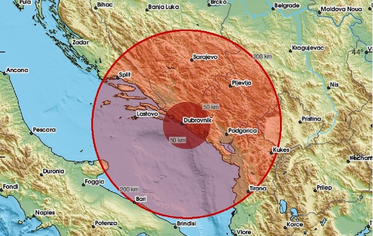 Земјотрес ги потресе жителите на Дубровник