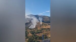 ВИДЕО: Спречено ширење на пожарот кон селото Зрзе, има краци кои се надвор од контрола