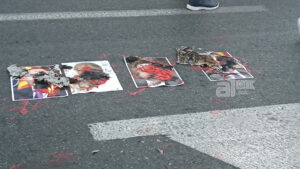 ВИДЕО: Запалени фотографии на протестот пред Влада и порака дека законските измени нема да аболицираат никого