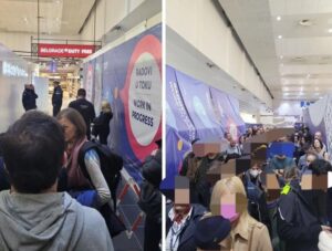 ВИДЕО: Грешка со патниците од Скопје направи хаос на аеродромот во Белград, летовите во прекин