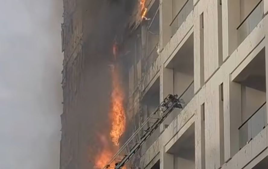 (ВИДЕО) Голем пожар во Тирана, најмалку пет лица се повредени