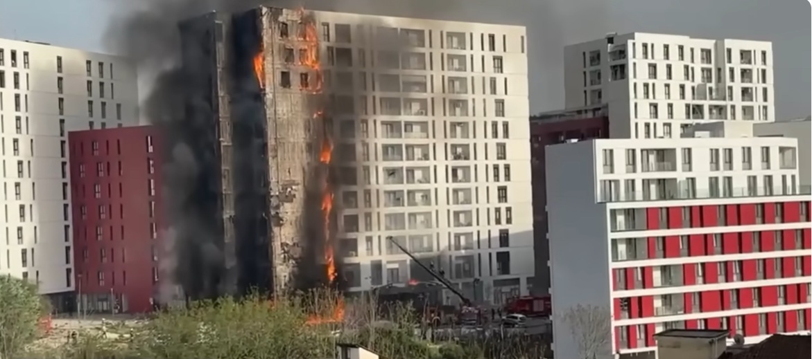 ВИДЕО: Голем пожар во Тирана, најамалку 11 повредени