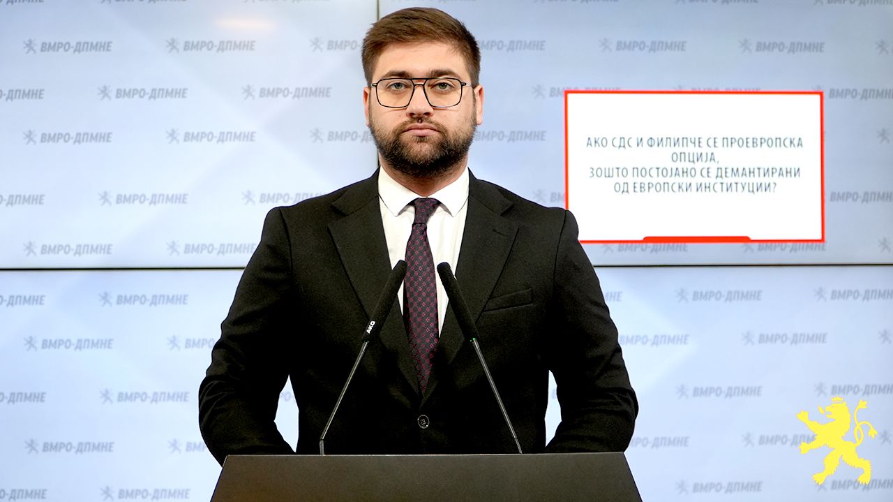 (ВИДЕО) Манасиевски: Ако СДС и Филипче се проевропска опција, зошто постојано се демантирани од европски институции?