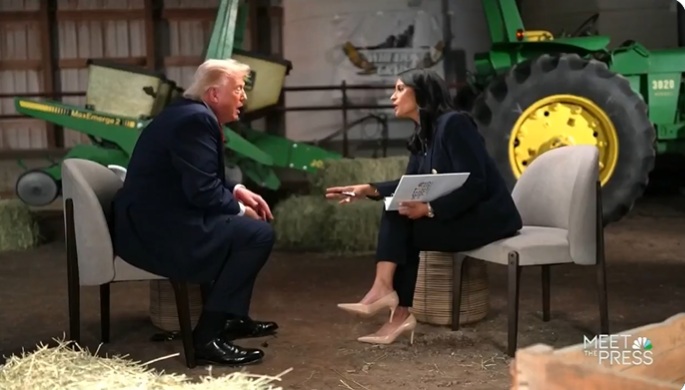 (ВИДЕО) Трамп грубо прекина телевизиското интервју: Вие и ва