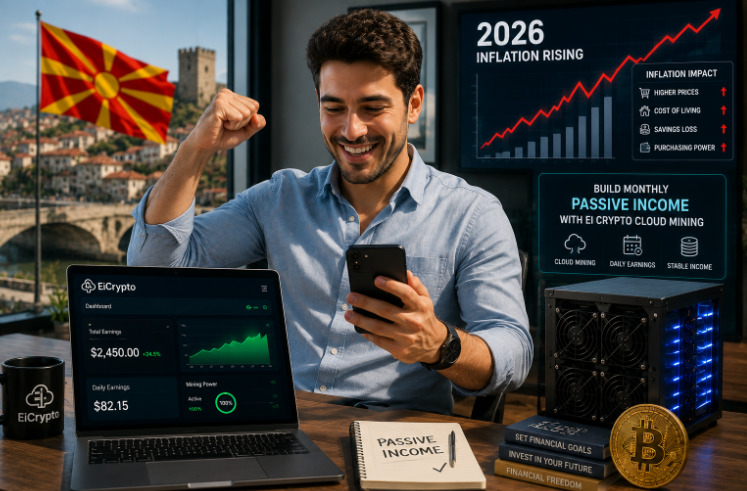 Со зголемувањето на инфлацијата во 2026 година, како обичните луѓе можат да заработат 5.000 долари месечно преку рударење во облакот EiCrypto?