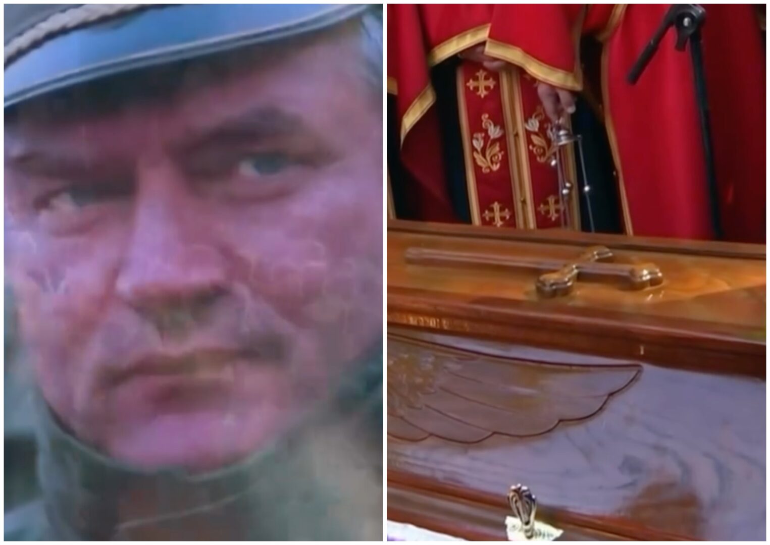 (ВИДЕО) Со воени почести погребан воениот злосторник Младиќ, неговиот син низ солзи порача: Каде што дојде ти со војската, таму денеска има Срби