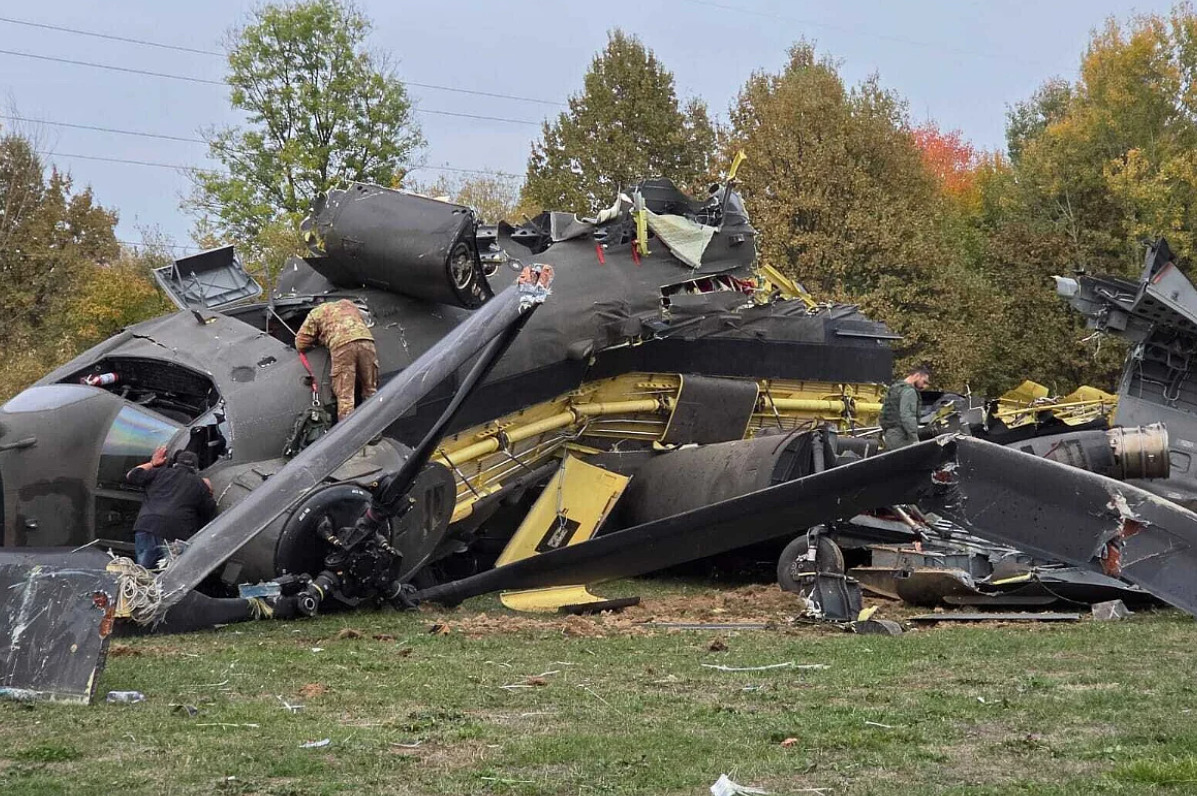 Se urna helikopter na EUFOR kaj Brčko, trojca zaginati